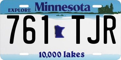 MN license plate 761TJR
