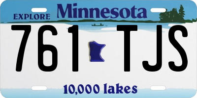 MN license plate 761TJS
