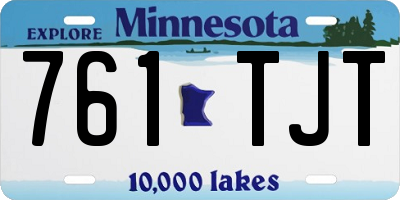 MN license plate 761TJT