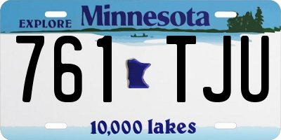 MN license plate 761TJU