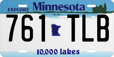 MN license plate 761TLB