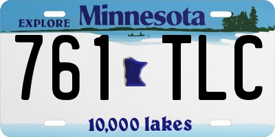 MN license plate 761TLC