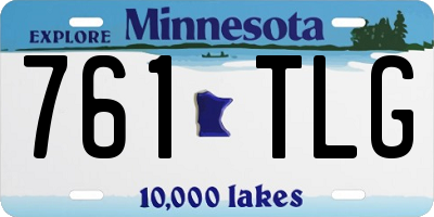 MN license plate 761TLG