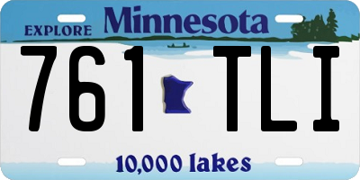 MN license plate 761TLI