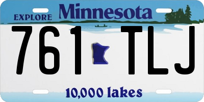MN license plate 761TLJ