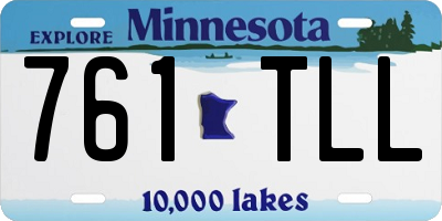 MN license plate 761TLL