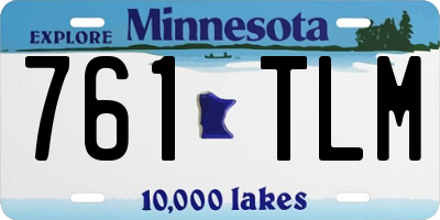 MN license plate 761TLM