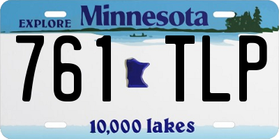 MN license plate 761TLP