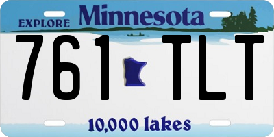 MN license plate 761TLT