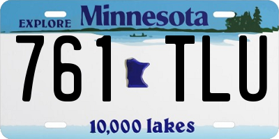 MN license plate 761TLU