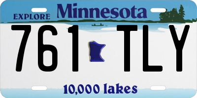 MN license plate 761TLY
