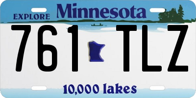 MN license plate 761TLZ