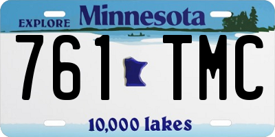 MN license plate 761TMC