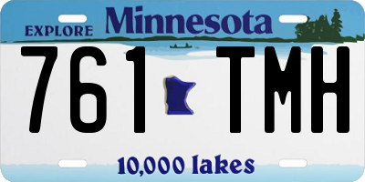 MN license plate 761TMH
