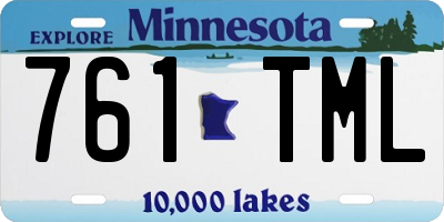 MN license plate 761TML