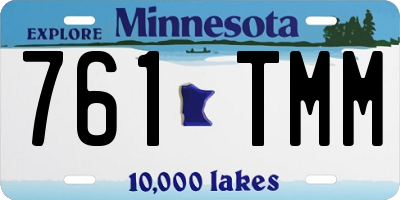 MN license plate 761TMM