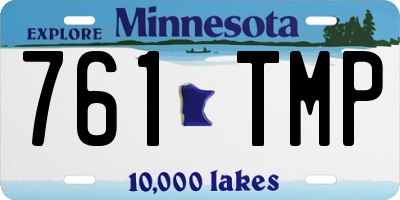 MN license plate 761TMP