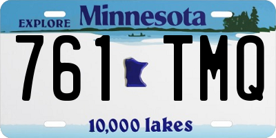 MN license plate 761TMQ