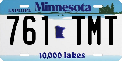 MN license plate 761TMT