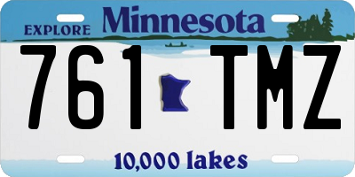 MN license plate 761TMZ