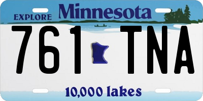 MN license plate 761TNA