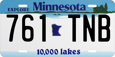 MN license plate 761TNB