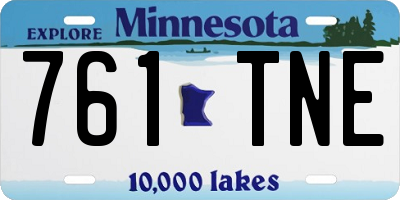 MN license plate 761TNE