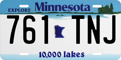 MN license plate 761TNJ