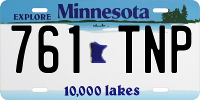 MN license plate 761TNP