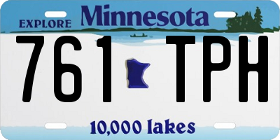 MN license plate 761TPH