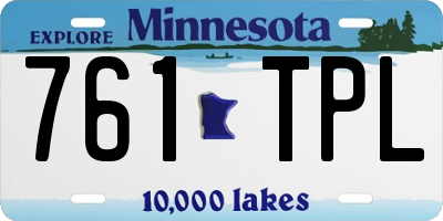 MN license plate 761TPL