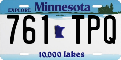 MN license plate 761TPQ