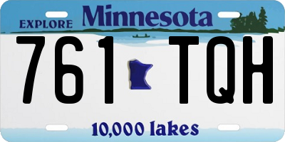 MN license plate 761TQH