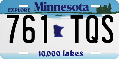 MN license plate 761TQS