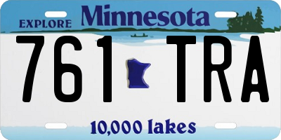 MN license plate 761TRA