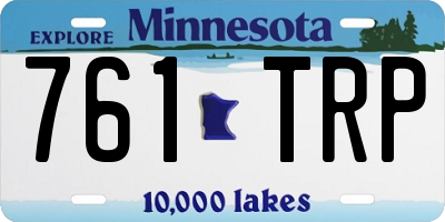 MN license plate 761TRP