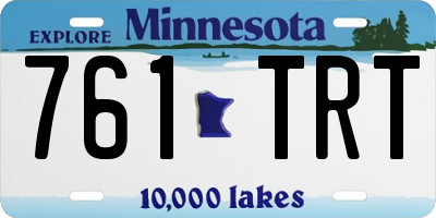 MN license plate 761TRT