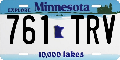 MN license plate 761TRV