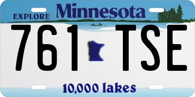 MN license plate 761TSE