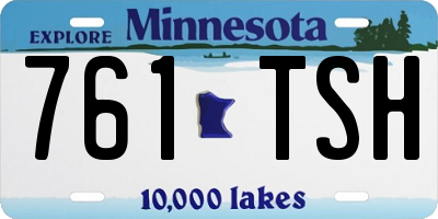 MN license plate 761TSH