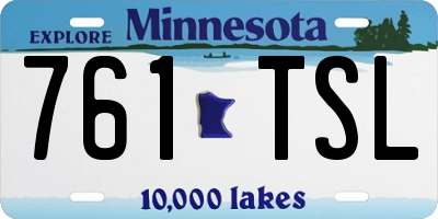 MN license plate 761TSL