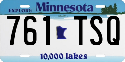 MN license plate 761TSQ