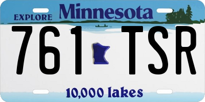 MN license plate 761TSR