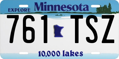 MN license plate 761TSZ