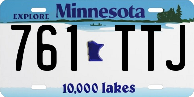 MN license plate 761TTJ