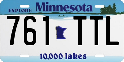 MN license plate 761TTL