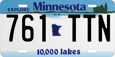MN license plate 761TTN