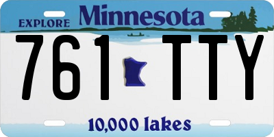 MN license plate 761TTY