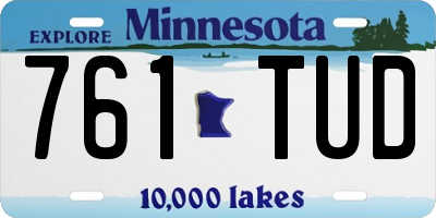 MN license plate 761TUD
