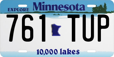 MN license plate 761TUP